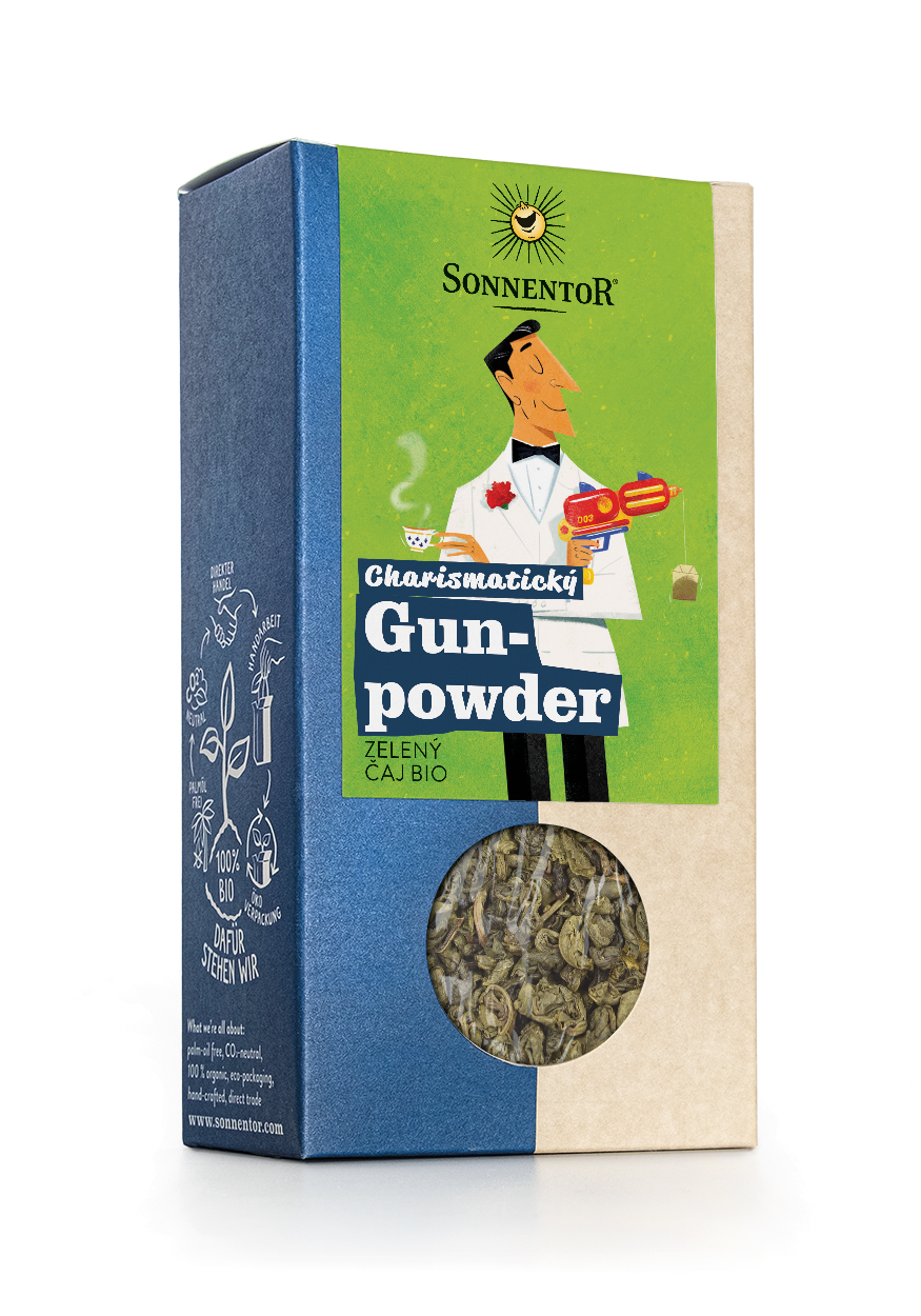 00240 Sonnentor - Charismatický Gunpowder bio, zelený čaj 100 g, syp.