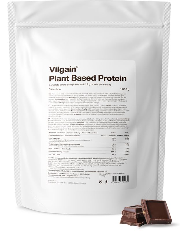 08028200-ae43-4f2a-9121-06da7e82adfb Vilgain Plant Based Protein – čokoláda 1 000 g