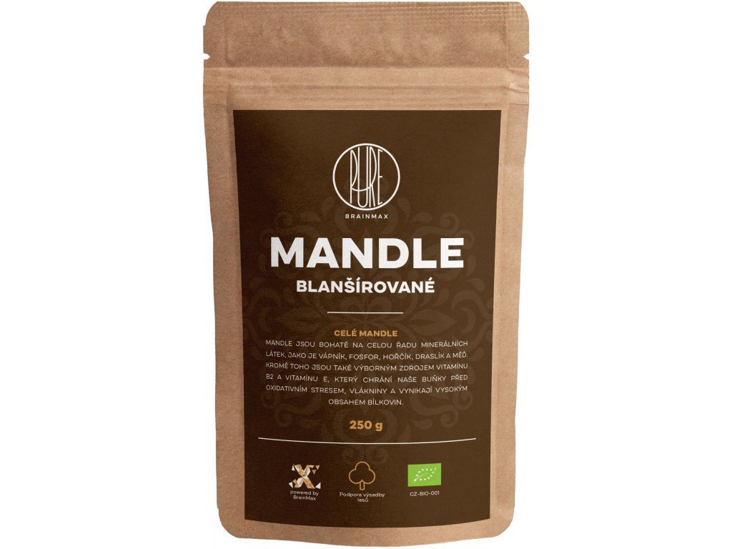 17165_28074-1-mandle-blansirovane-brainmax-pure-jpg-eshop BrainMax Pure Mandle blanšírované BIO, 250 g