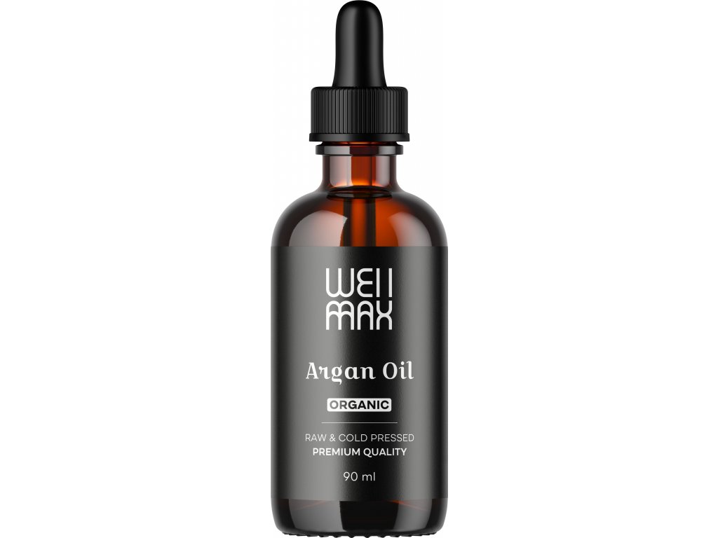17802-4_47343-arganovy-olej BrainMax WellMax Arganový olej, pro hydrataci a výživu pokožky, BIO, RAW, 90 ml