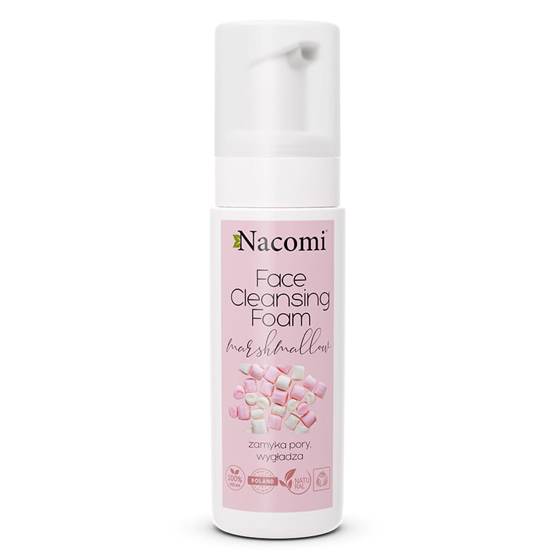 17976_pianka-do-twarzy-marshmallow Nacomi - Marshmallow čistící pleťová pěna, smíšená pleť, 150 ml