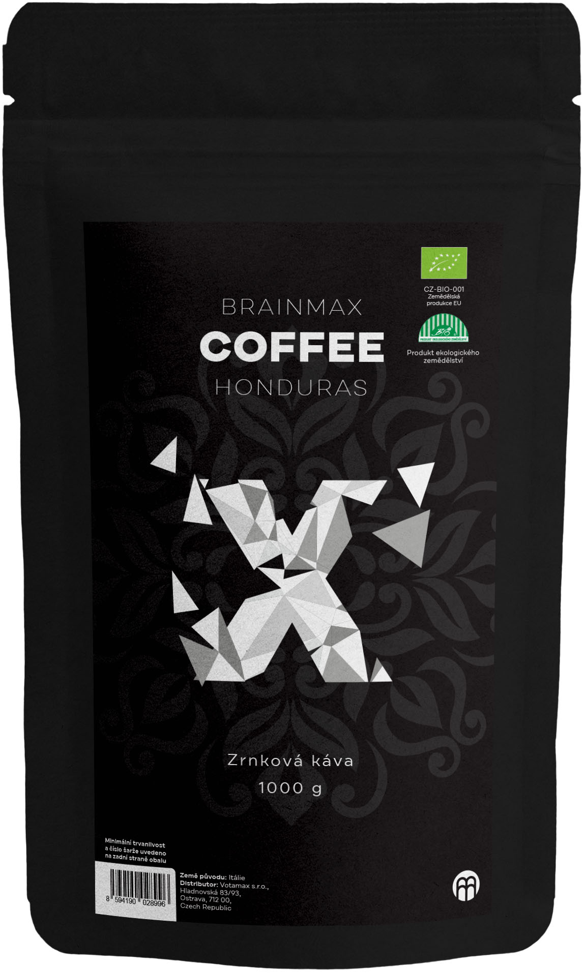 18789_brainmax-coffee-honduras-zrnkova-kava-bio-1000-g BrainMax Coffee Honduras, zrnková káva, BIO, 1000 g