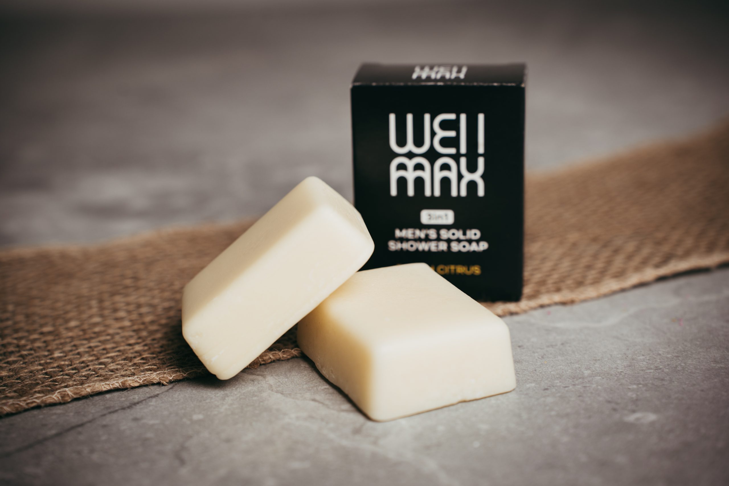 19592_wellmax-prirodni-panske-tuhe-sprchove-mydlo-3v1-fresh-citrus-60-g WellMax Přírodní pánské tuhé sprchové mýdlo 3v1, Fresh Citrus, 60 g