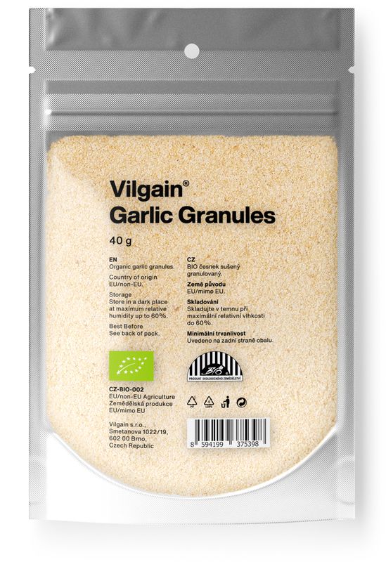 27b1eb69-8e31-4e56-b0d5-3399de06598b Vilgain Česnek granulovaný BIO – 40 g