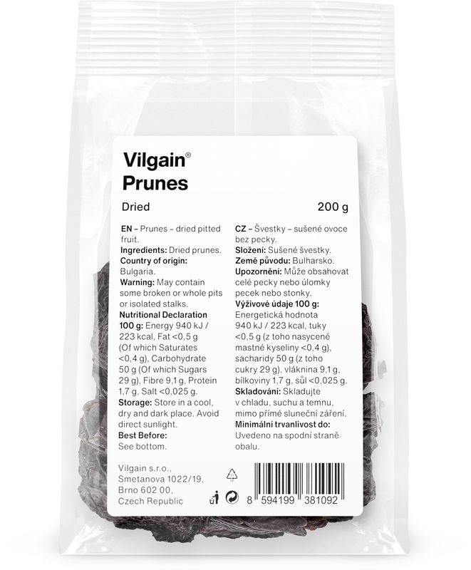 380f9678-7236-4486-add4-293c4f943166 Vilgain Švestky sušené – 200 g