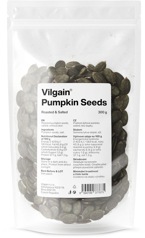 41f3d4fb-824b-4aa3-9301-a87be1ddbb05 Vilgain Roasted Pumpkin Seeds Salted – 300 g