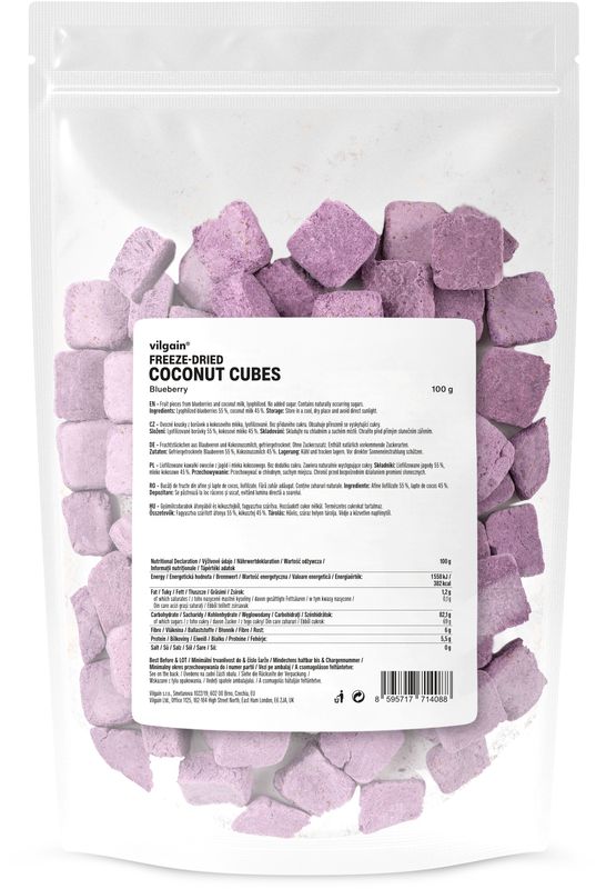 89882ab4-1365-4b8e-af06-5efd9a505dca Vilgain Coconut Cubes – borůvka 100 g