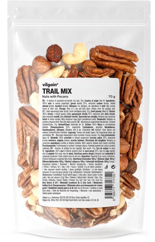 b63b31ae-70b1-4df5-ae51-e2f954a53e80 Vilgain Trail Mix – pekanový ořech 70 g