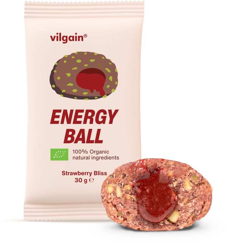 d88748bc-a1a0-4df5-87aa-12e37737648c Vilgain Energy Ball BIO – jahodový džem 30 g