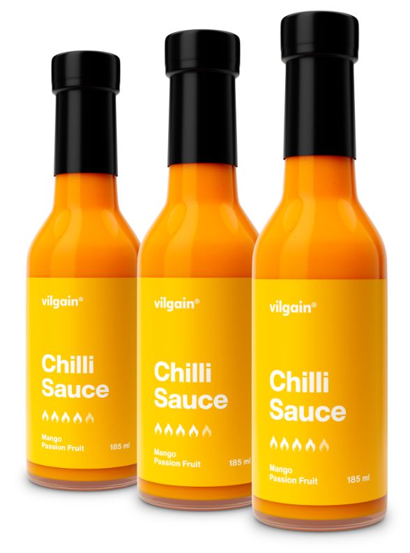 e7d3871a-2270-48a5-ae0a-c9443024a0f6 Vilgain Chilli omáčka – 3× mango a maracuja 185 ml