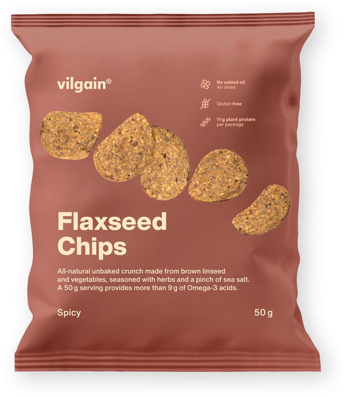 f586a574-a47f-4ee4-8ba7-effb27f8a95b Vilgain Flaxseed Chips – pikantní 50 g