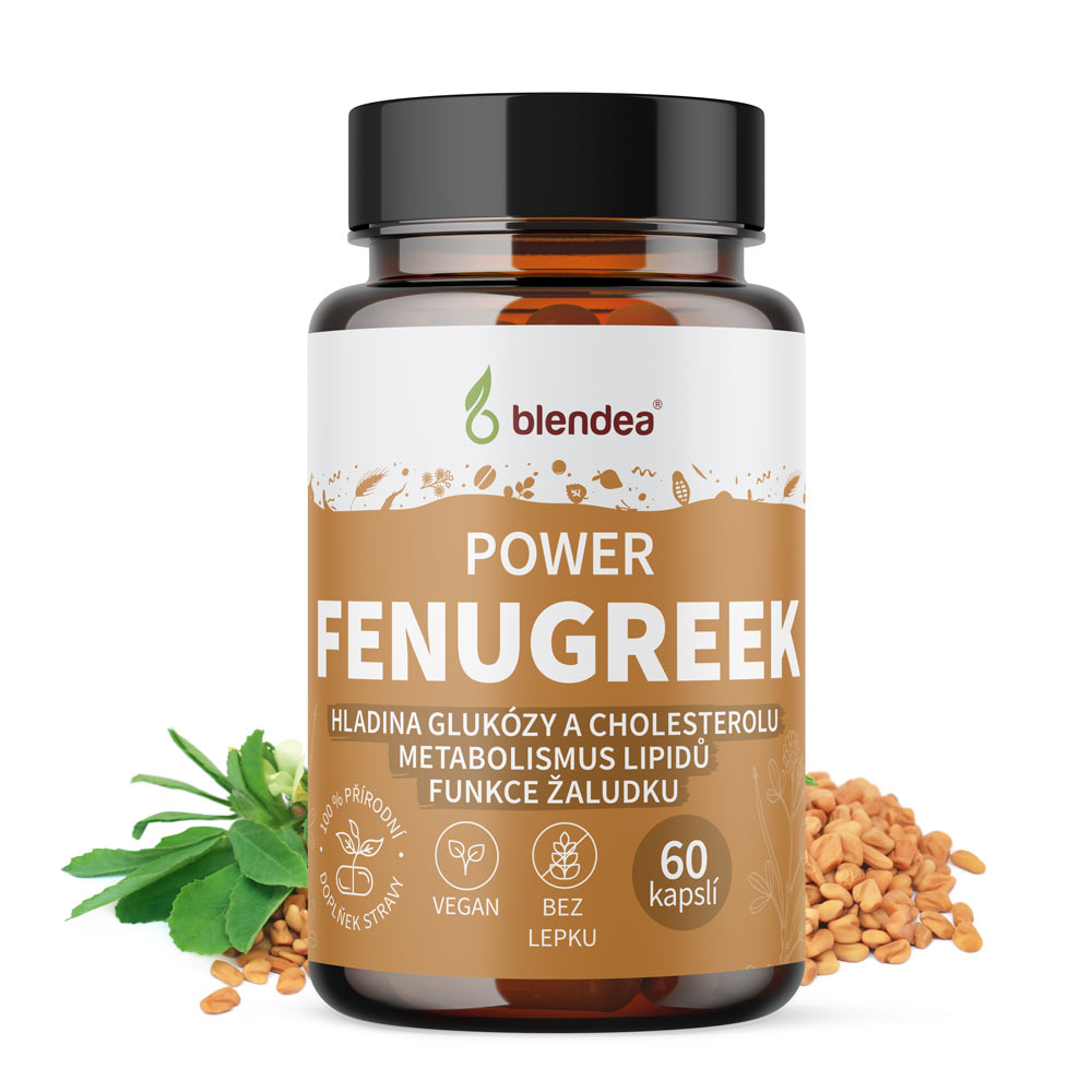 fenugreek-piskavice-kapsle-main Blendea - Fenugreek (Pískavice řecké seno) extrakt 60 kapslí