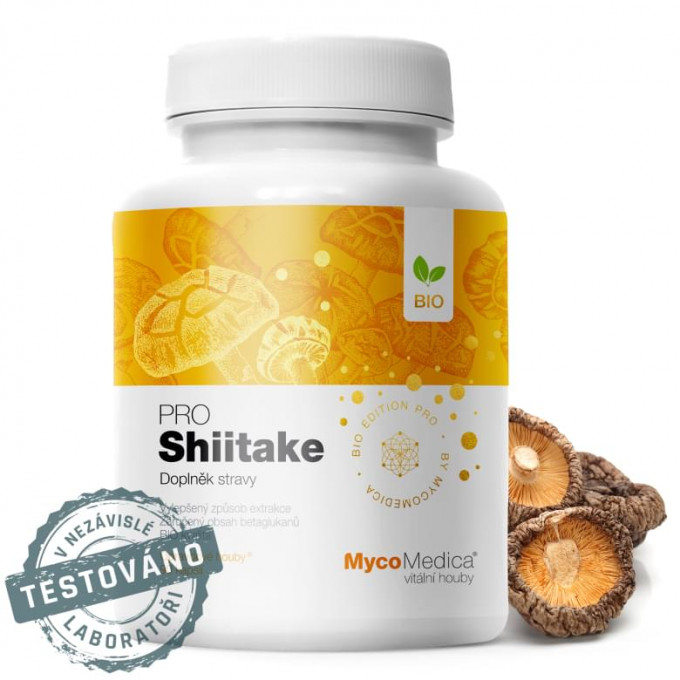 mycomedica-shiitake-pro-90-kapsli MycoMedica Shiitake PRO 90 kapslí