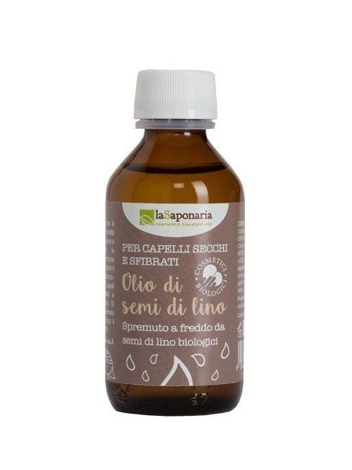06ee9af00fc50f5772fb1dbaddff4f90-8054615470156 laSaponaria Lněný vlasový olej za studena lisovaný BIO (100 ml)
