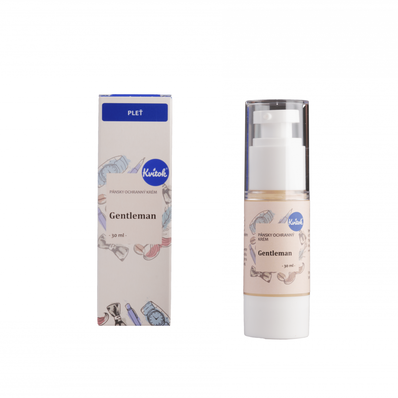 1009cf941f0bdfdd0a59e9a16526f9d2-Kvitok-Pletovy-krem-pro-muze-Gentleman-1 Kvitok Pleťový krém pro muže Gentleman (30 ml) - zmírňuje podráždění pleti