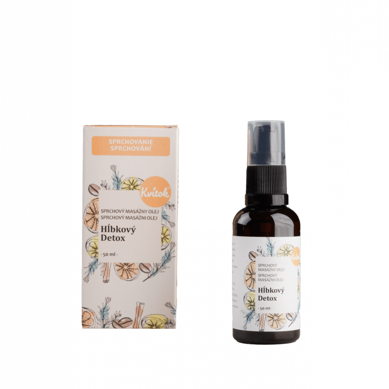 3391baf3dc77d28621baa6a038ff95ff-DSC5795-1 Kvitok Sprchový masážní olej proti celulitidě Hloubkový detox (50 ml)