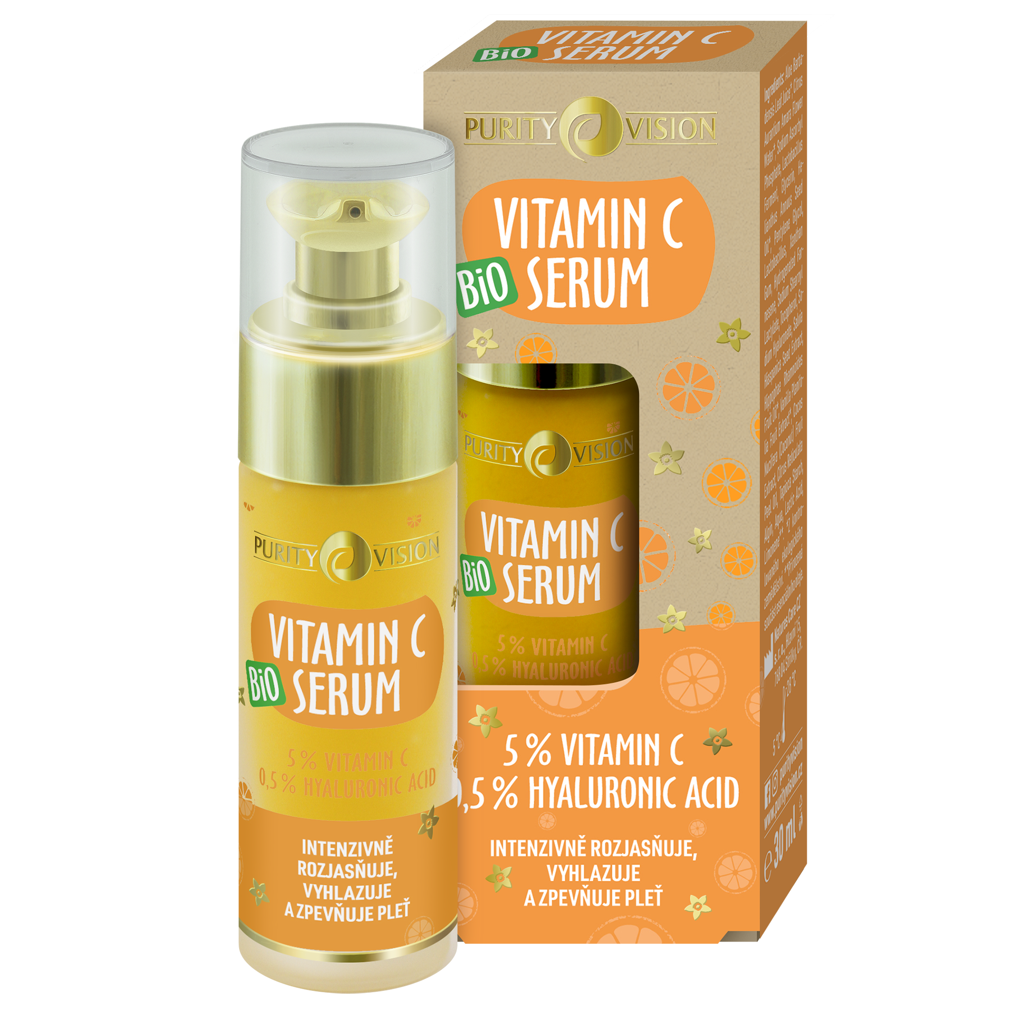 3D_Serum_skl_kr_VitaminCkopie_1 Purity Vision Pleťové sérum Vitamín C (30 ml) - rozjasňuje, vyhlazuje a zpevňuje pleť