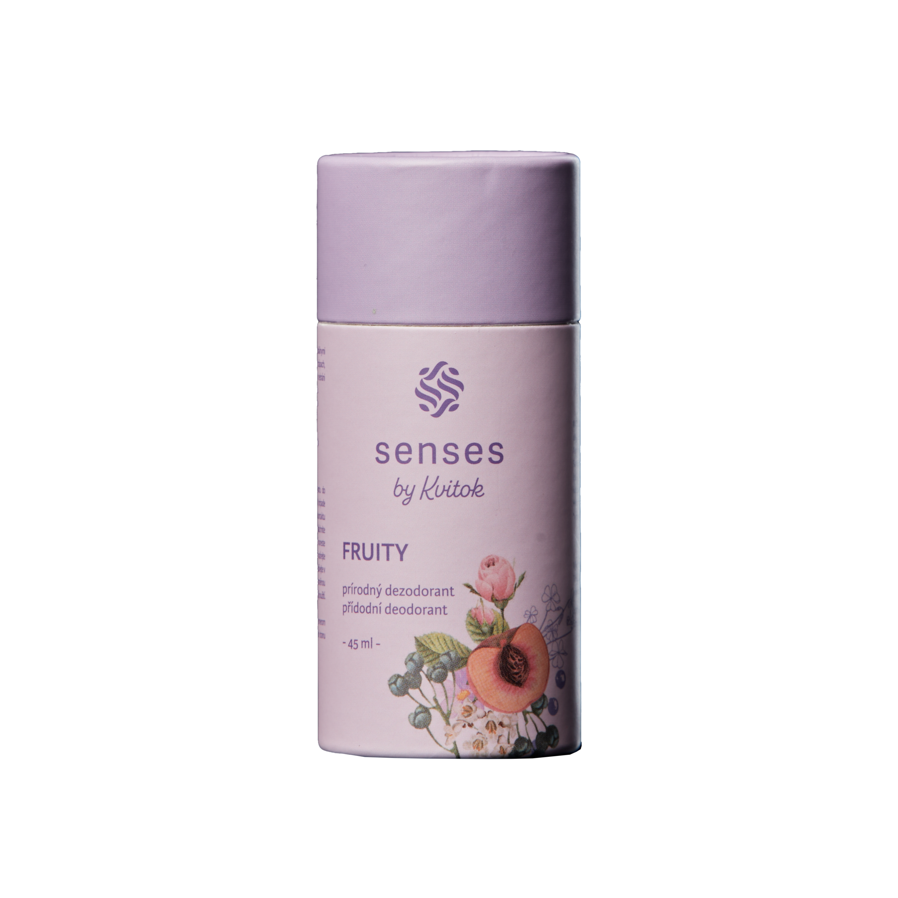 3_2 Kvitok Senses Tuhý deodorant Fruity (45 ml) - účinný až 24 hodin