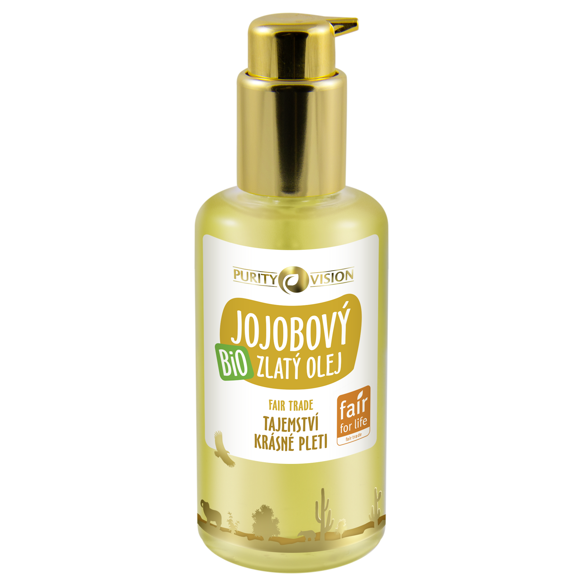 3b4ed2e3b5a63be82a5713e1984e7d89-Bio-Jojobovy-olej-100ml-purity-vision Purity Vision Zlatý jojobový olej BIO (100 ml) - fair trade olej nejvyšší kvality