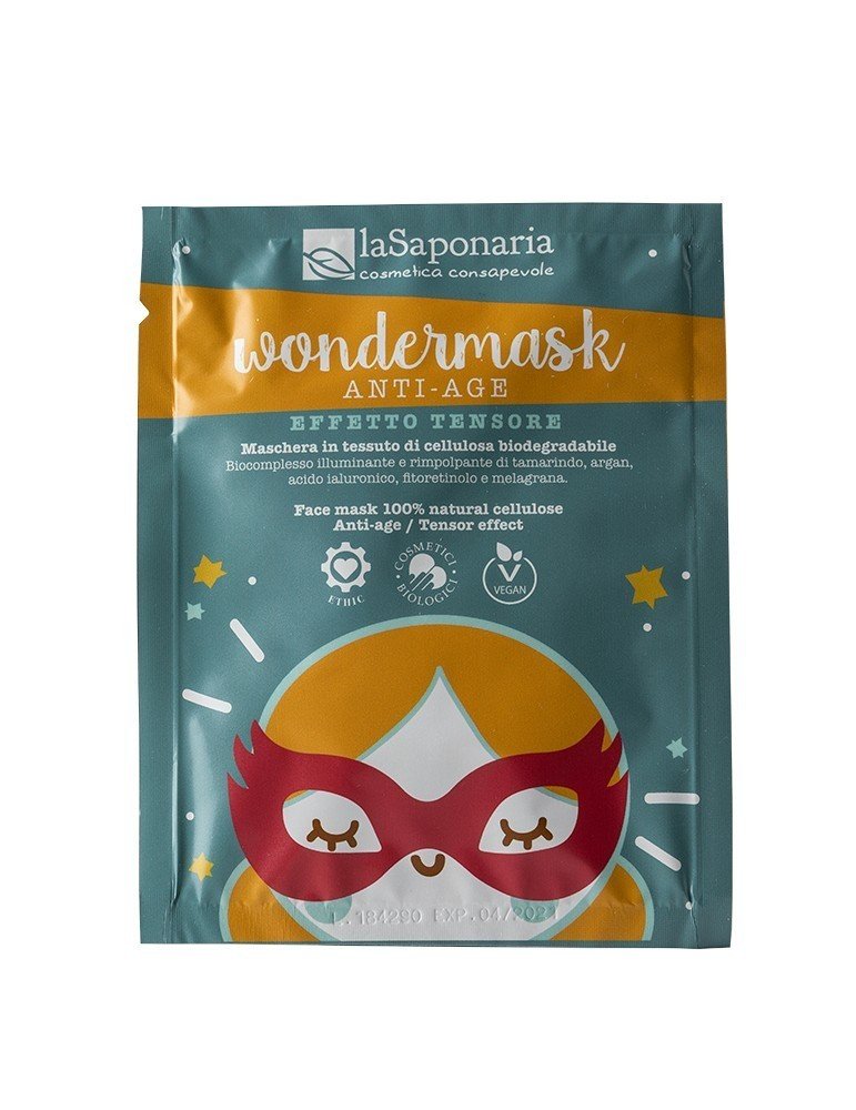 5991de2d23ebfe658c93020078599460-maschera-in-tessuto-anti-age laSaponaria Pleťová maska proti stárnutí Wondermask BIO (10 ml)