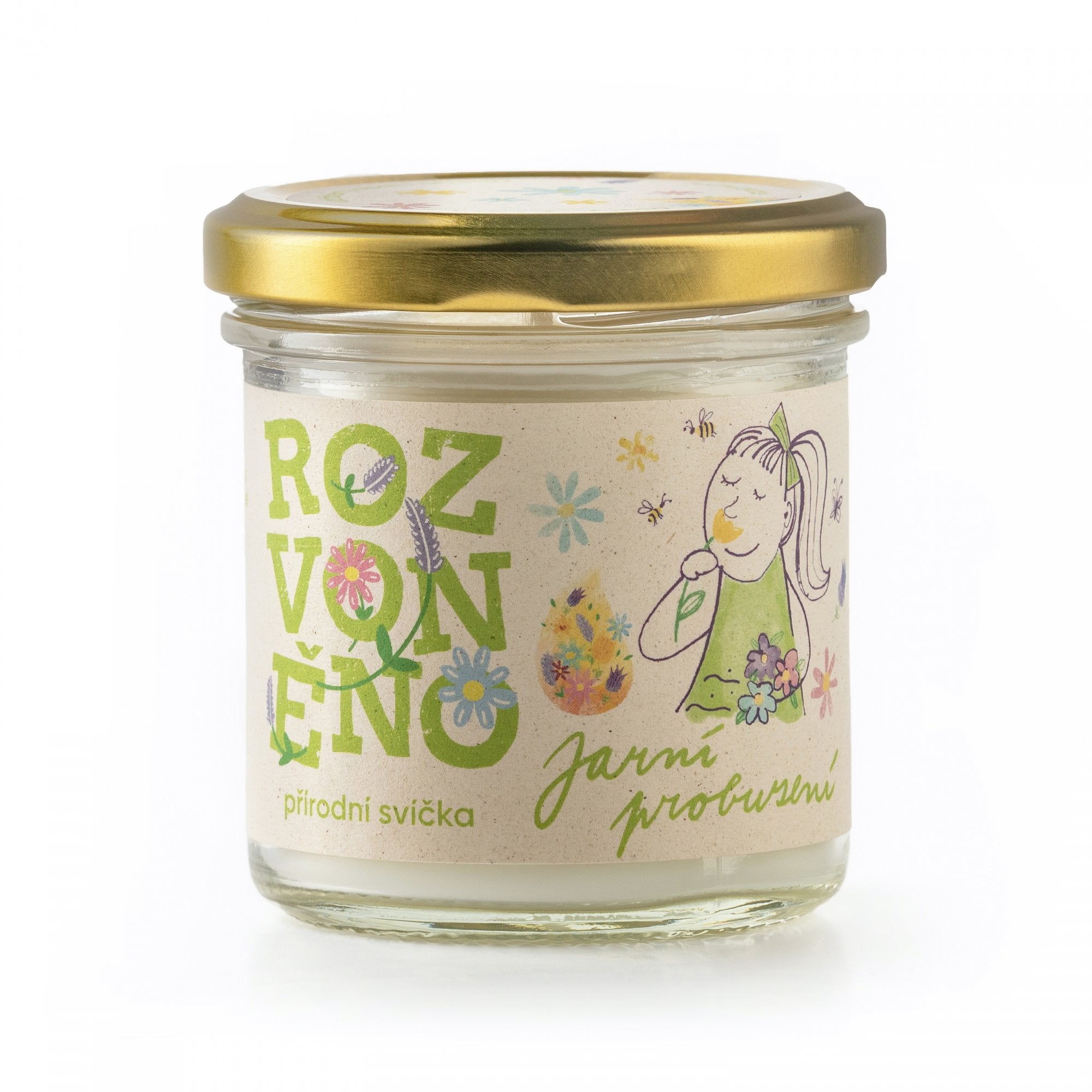 5a114c95fd22dbbcdc6ff224b598f23c-jarni-probuzeni-ctverec Rozvoněno Vonná svíčka - Jarní probuzení (130 ml) - s citrusy a palmovou růží