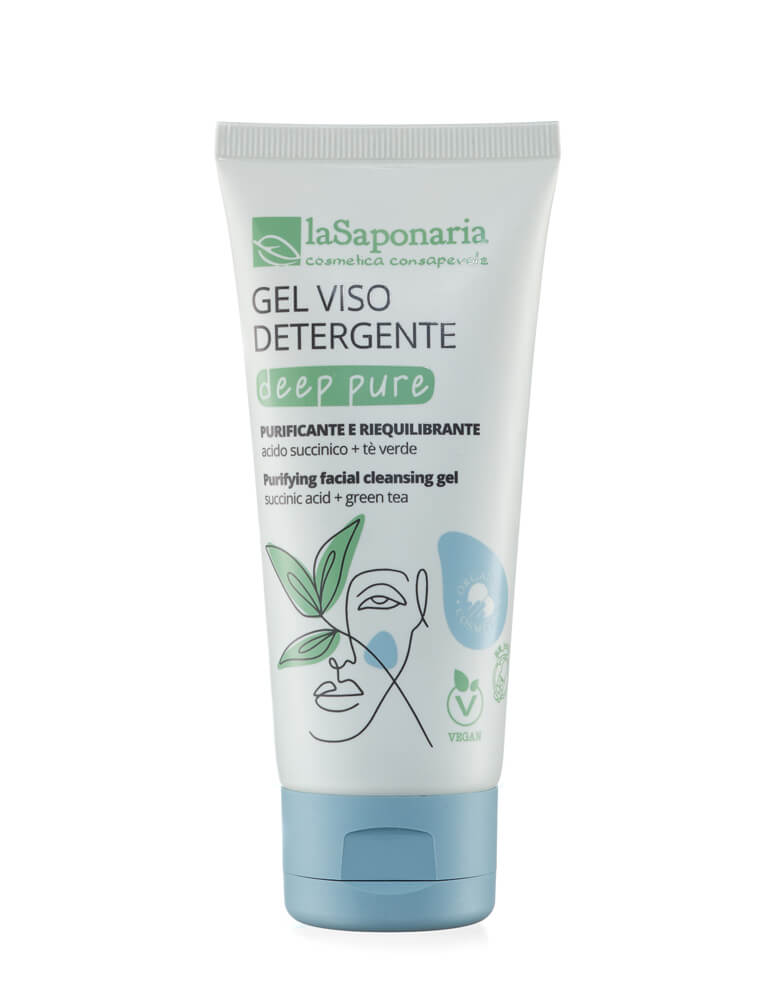 771x1000-detergente-viso-deep-pure laSaponaria Čisticí gel na obličej Deep Pure BIO (100 ml) - vyhovuje smíšené i mastné pleti