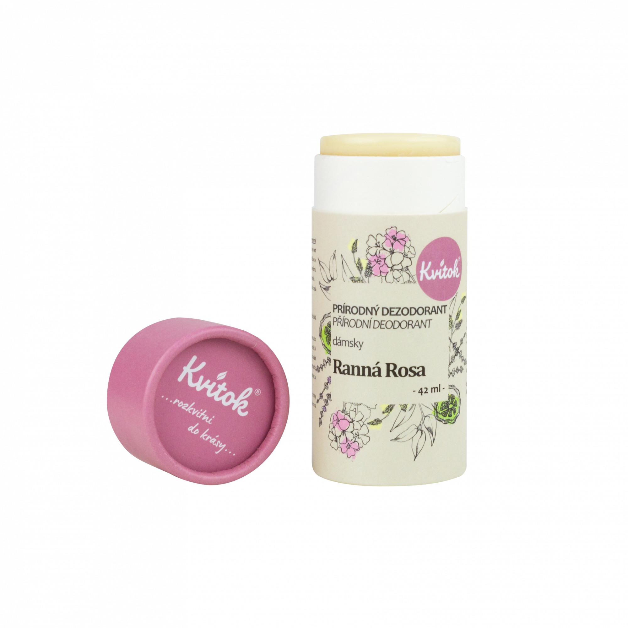 7edda832faf00824b2514110358ea99c-Ranna-rosa Kvitok Tuhý deodorant Ranní rosa (42 ml) - účinný až 24 hodin