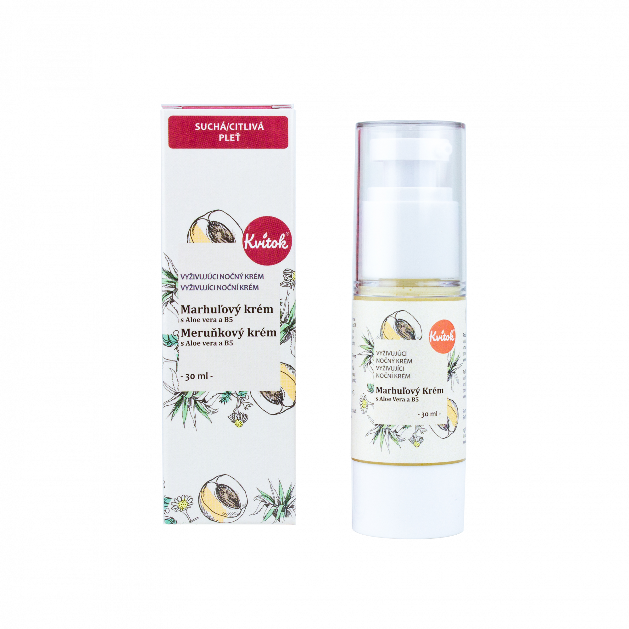 99d1f2a7ae3bb930937edc88a43e5c56-Marhulovy-nocny Kvitok Noční meruňkový krém pro citlivou pleť (30 ml) - s provitaminem b5