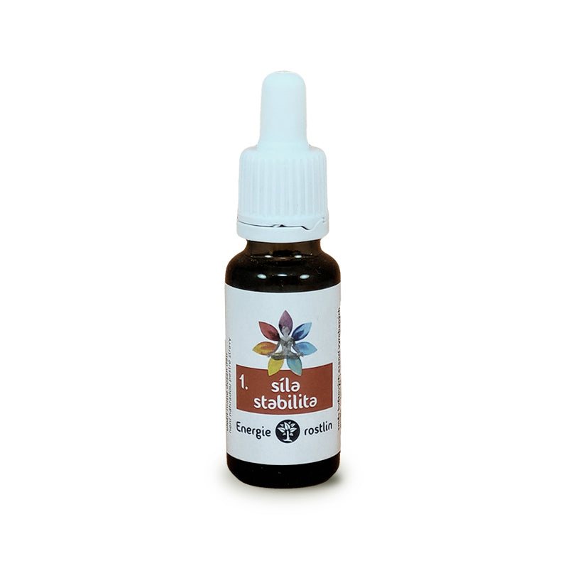 Bachovyesence_Silaastabilita_20ml_kapky_Energierostlin Energie rostlin Bachovy esence - Směs č. 1 - Síla a stabilita (20 ml)