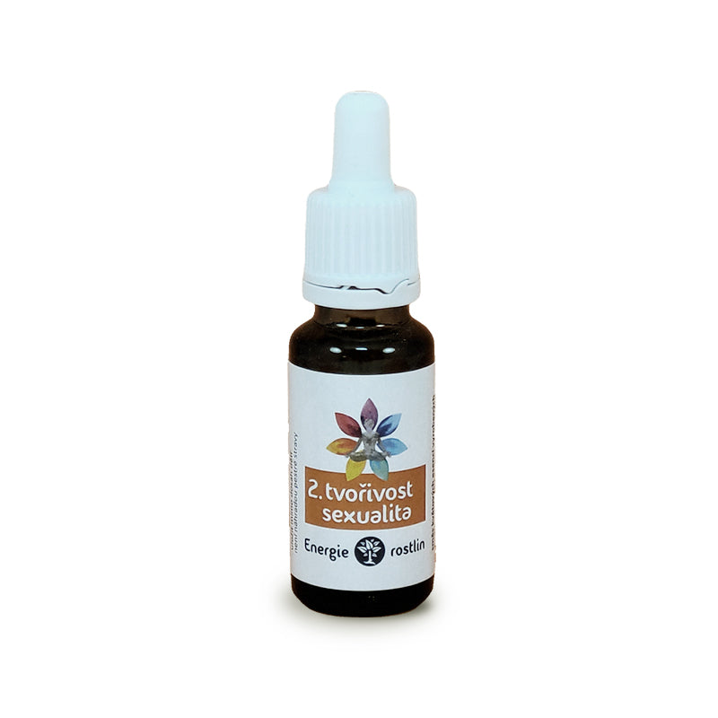 Bachovyesence_Tvorivostasexualita_20ml_kapky_Energierostlin Energie rostlin Bachovy esence - Směs č. 2 - Tvořivost a sexualita (20 ml)