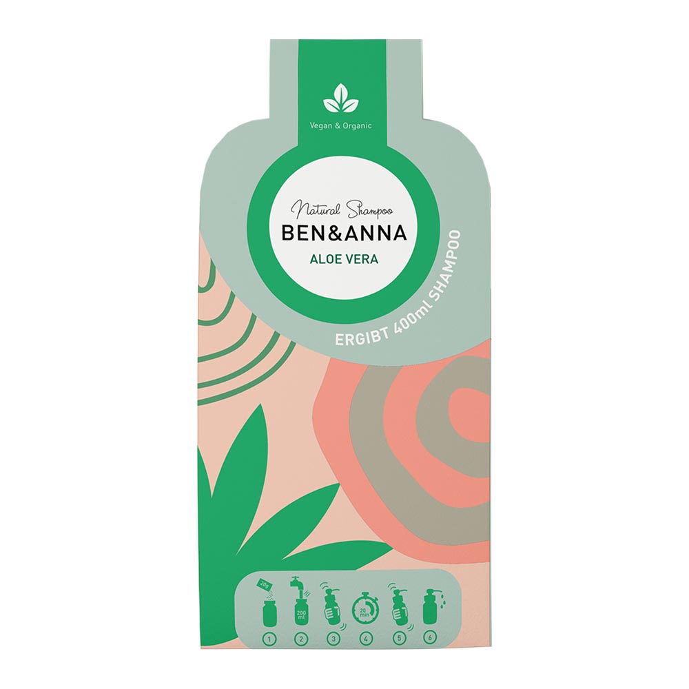 BenaAnna_sampo_Aloevera Ben & Anna Šampon v prášku (2×20 g) - Aloe vera - pro citlivou pokožku hlavy