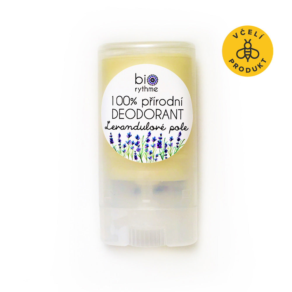 Biorythme15gdeoLevandulovepolebile_1__ikonka_1 Biorythme Tuhý deodorant Levandulové pole - 15 g - s čistou levandulovou silicí