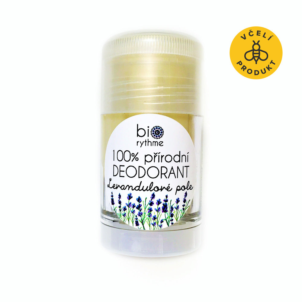 Biorythme30gdeoLevandulovepolebile_1__ikonka Biorythme Tuhý deodorant Levandulové pole - 30 g - s čistou levandulovou silicí