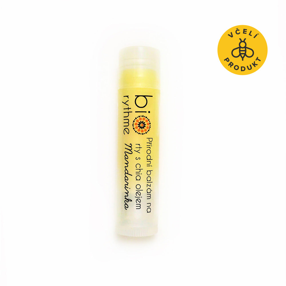 BiorythmeBalzamnartyMandarinka_1__ikonka Biorythme Balzám na rty s chia olejem - Mandarinka (4,8 ml) - vůně čerstvě oloupaných mandarinek