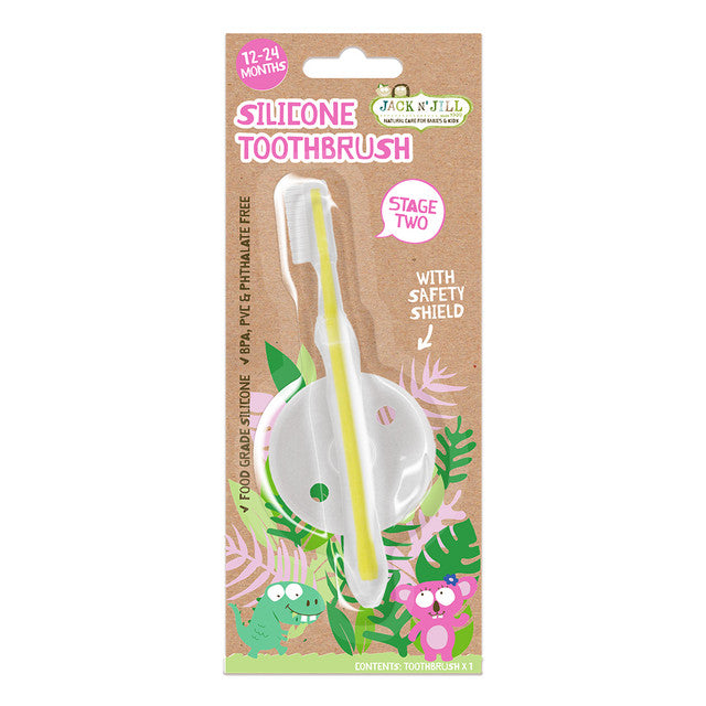 Jn-J-1000x1000-0027-Jn-J-Silicone-2-Toothbrush Jack n' Jill Dětský silikonový zubní kartáček s bezpečnostním štítem (1 ks) - pro děti od 1 do 2 let
