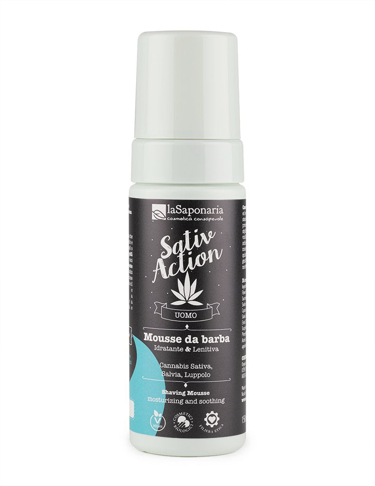 a7eca947c87029a15b954a657793dd0a-pena-na-holeni laSaponaria Pánská pěna na holení s konopím BIO (150 ml)