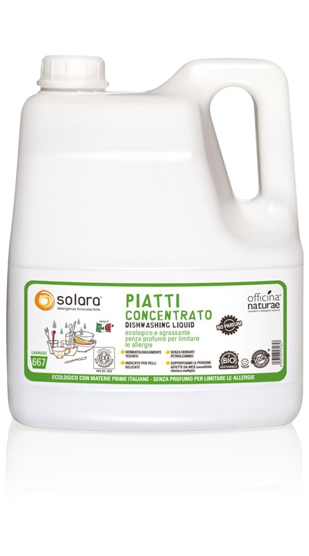b5a9814f04d8ee320b06e3dd17d25aa8-solara-detersivo-piatti-liquido-a-mano-con-ingredienti-a-km0-senza-profumo-aggiunto-15873 Officina Naturae Extra koncentrovaný gel na nádobí - bez parfemace - 4 l