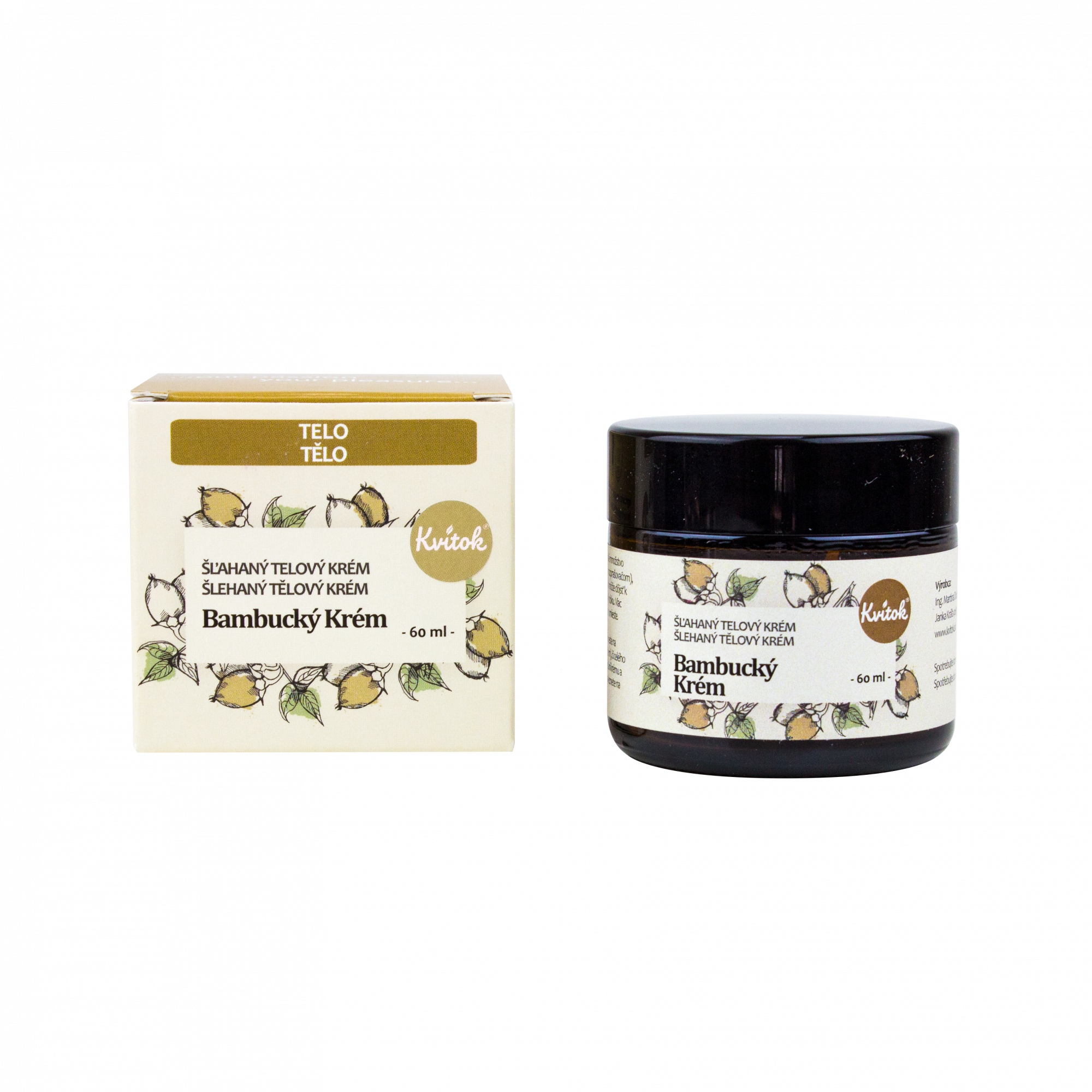 b748a2b7405b0109c9a4e75f94f2258f-Bambucky-krem Kvitok Šlehaný bambucký krém (60 ml) - hloubkově hydratuje a regeneruje