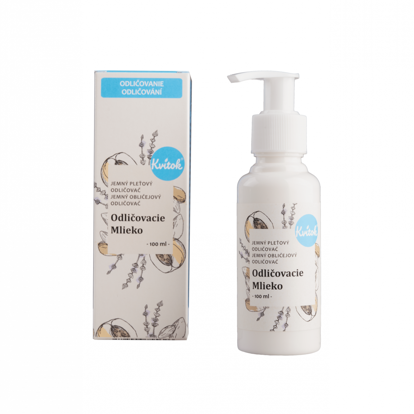 c95438c0cfc3d36d05af7e36310b1866-DSC5782-1 Kvitok Odličovací mléko (100 ml) - s mandlovým a meruňkovým olejem