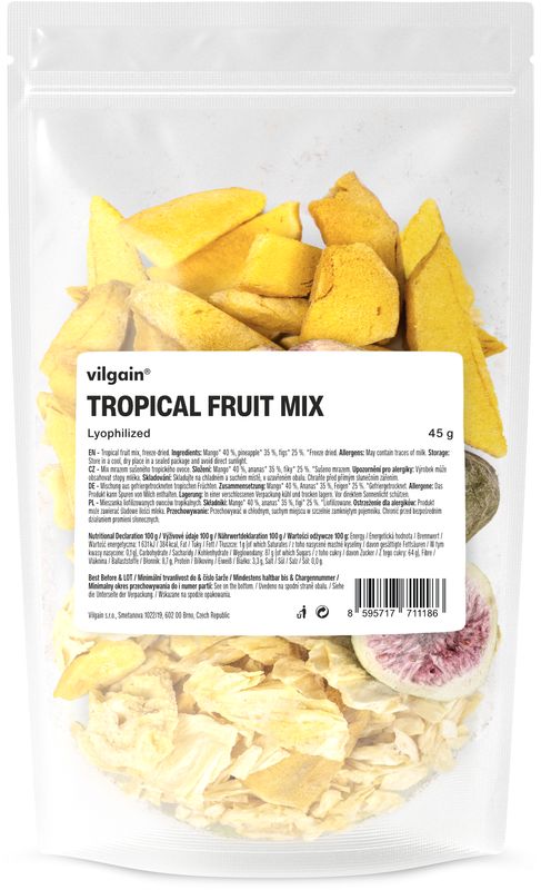 db5989f0-6c3f-4f26-a0ef-ef0276537fcc Vilgain Mix lyofilizovaného tropického ovoce – 45 g