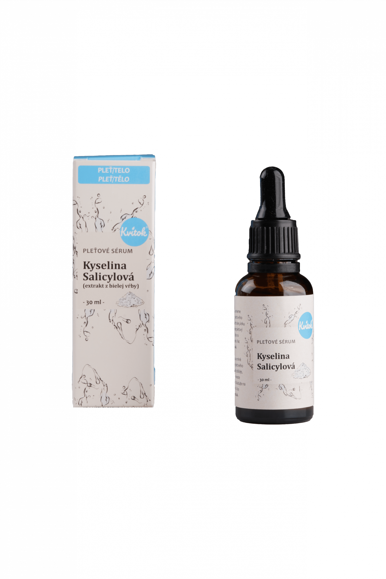 e15b2948c05ccd60f15ab223ea8a2410-Kvitok-kyselina-salicylova-30-ml-1 Kvitok Pleťové sérum - Kyselina salicylová - 30 ml - pomůže problematické pleti