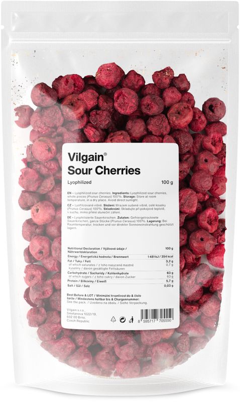 f3fd9b97-0e12-47a1-9722-ea73a89c940f Vilgain Višně lyofilizované – 100 g