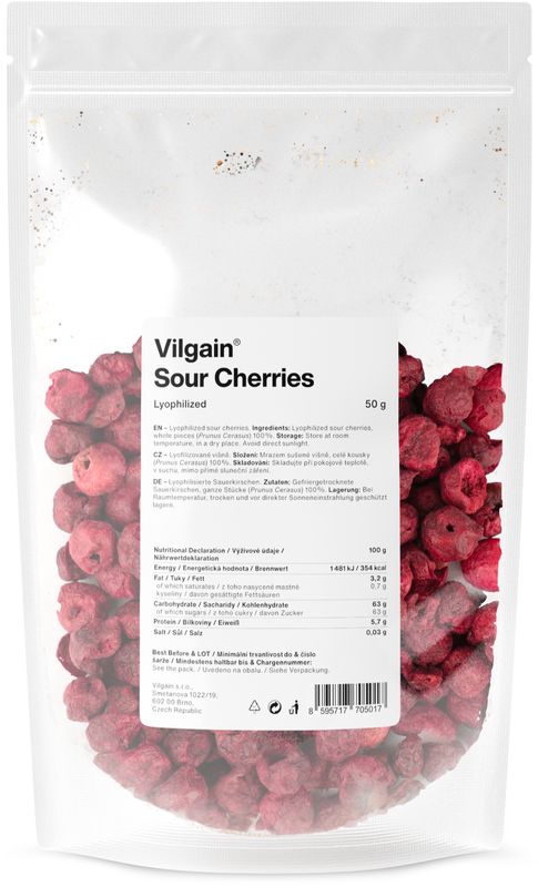 f6710367-4bc5-4794-bc57-1dae496bd39a Vilgain Višně lyofilizované – 50 g