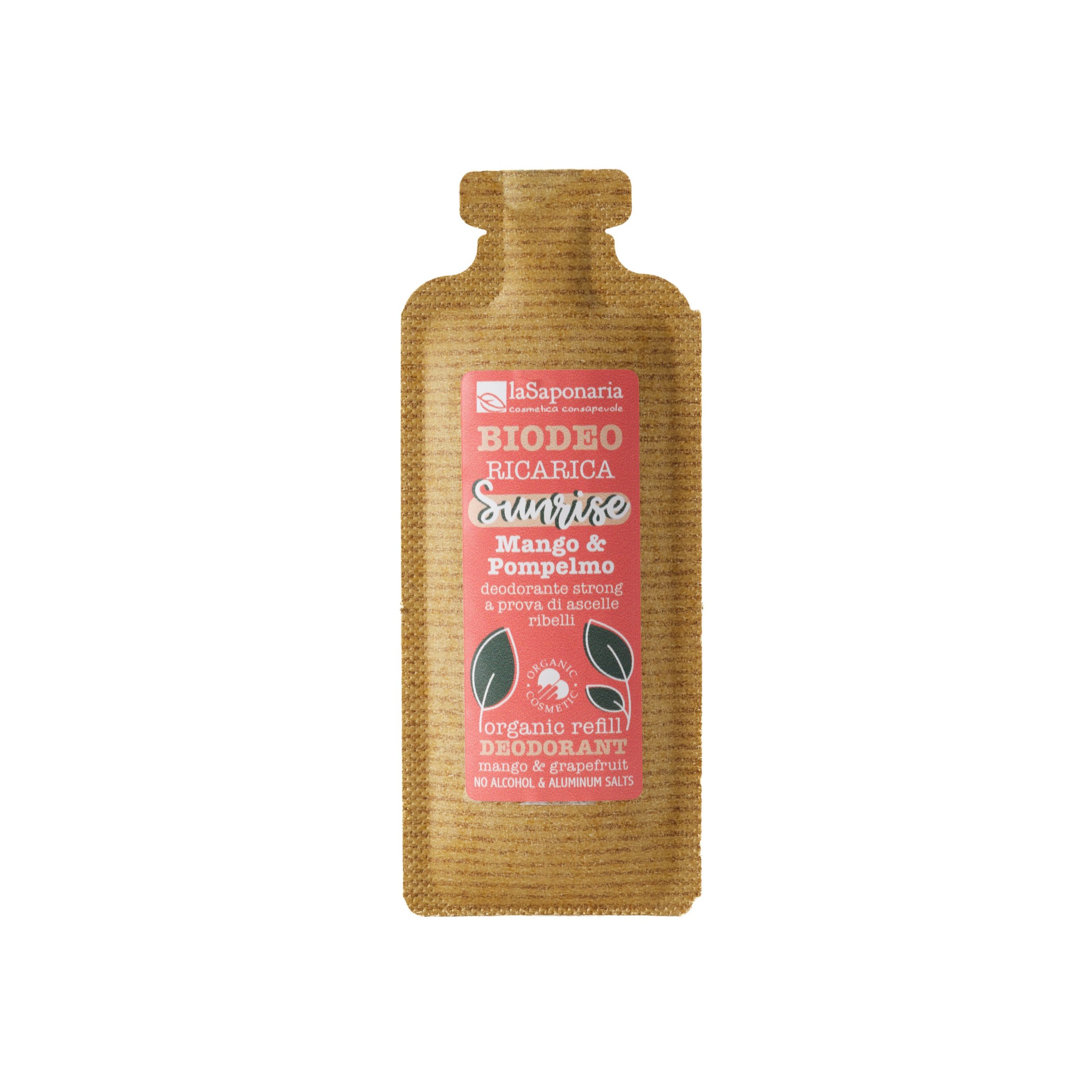rsz_sunrise_-_biodeo_ricarica laSaponaria Náplň do roll-on deodorantu Sunrise - Mango & Grapefruit BIO (40 ml) - tropická vůně