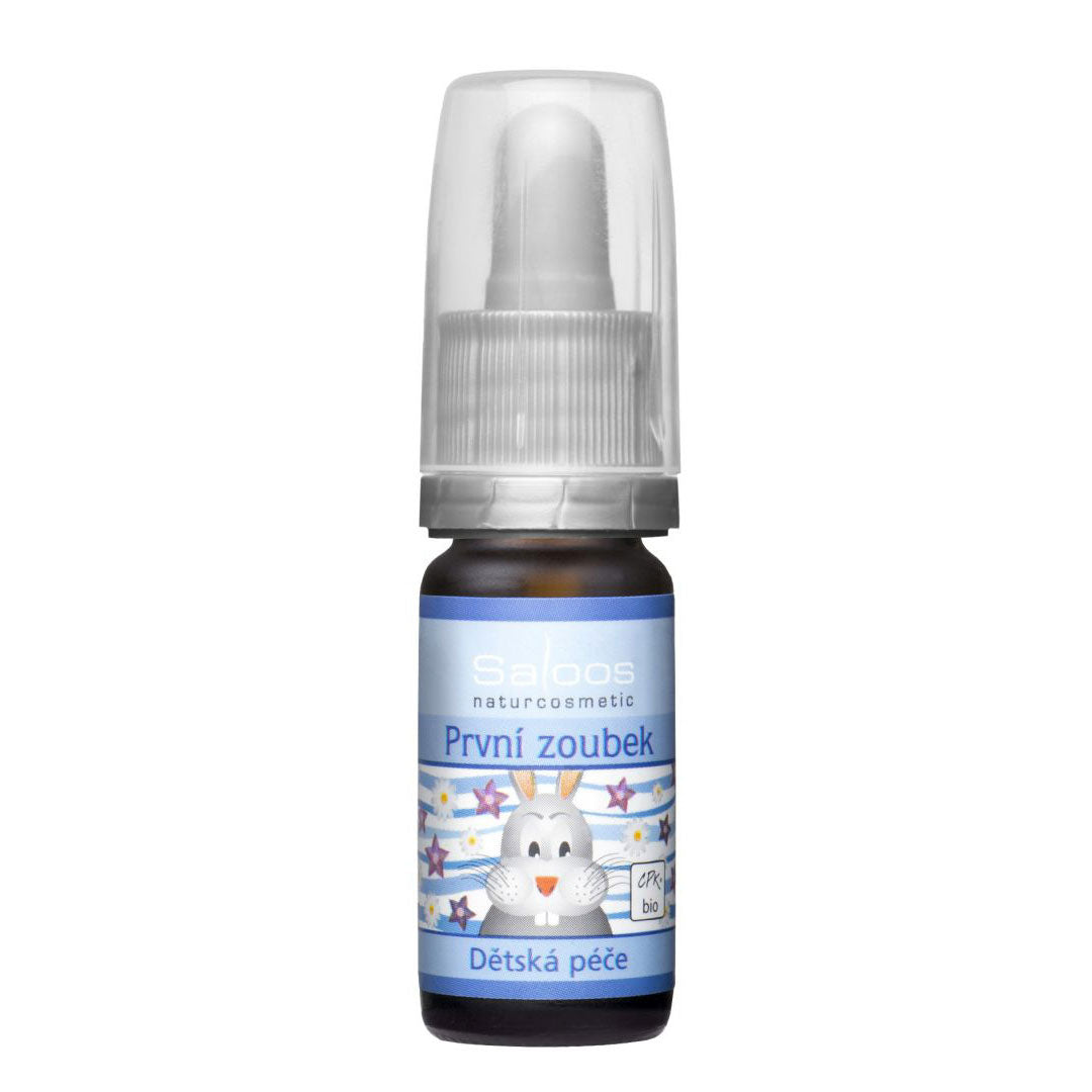 saloos_DP_Prvni_zoubek_olej_10ml Saloos Dětský masážní olej První zoubek BIO (10 ml) - úleva při prořezávání zoubků
