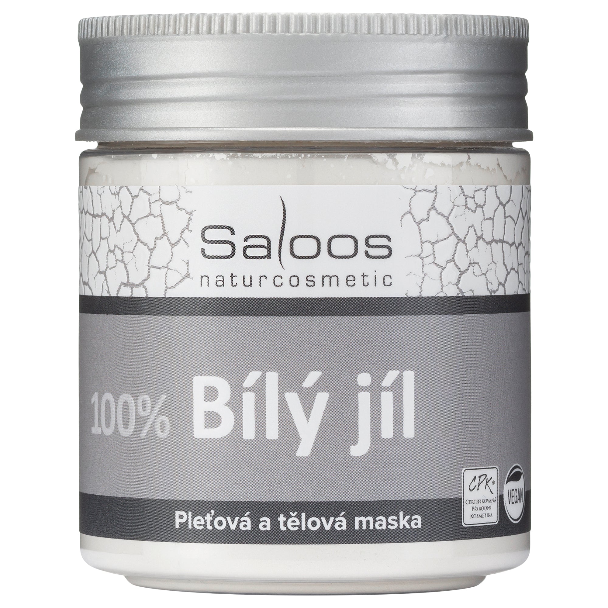 saloos_JIL_Bily_jil_100g Saloos Bílý jíl (100 g) - čistí, regeneruje a zklidňuje pleť