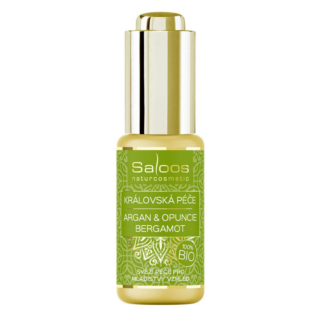 saloos_KP_bergamot_20ml Saloos Pleťový olej Královská péče Argan & Opuncie BIO – Bergamot (20 ml) - na mimické vrásky a proti akné