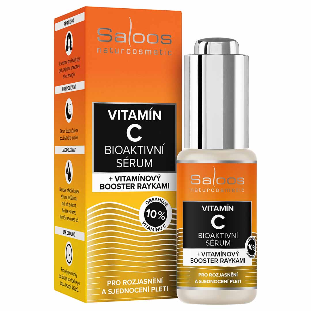saloos_int_pece_vitamin_C_20ml Saloos Bioaktivní pleťové sérum Vitamín C BIO (20 ml) - pro svěží vzhled pleti už po prvním použití