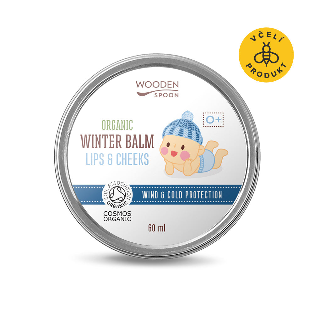 woodenspoon_detskybalzamnartyatvar_BabyWinterBalm_60ml_LipsAndCheeks_ikonka Wooden Spoon Dětský balzám na rty a tvář BIO - 60 ml - chrání dětskou pokožku před chladem