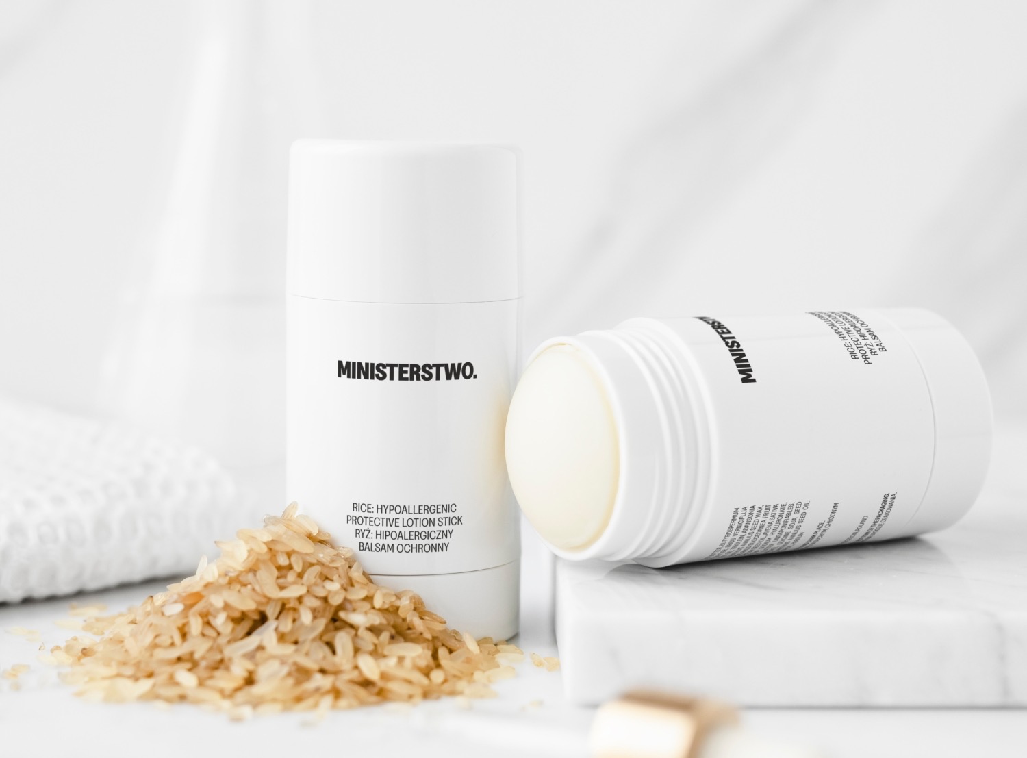 na www do karuzeli - ryz-hipoalergiczny-balsam-ochronny-ministerstwo-dobrego-mydla Ministerstwo Rice hypoalergenní ochranný tělový krém ve sticku 75 g